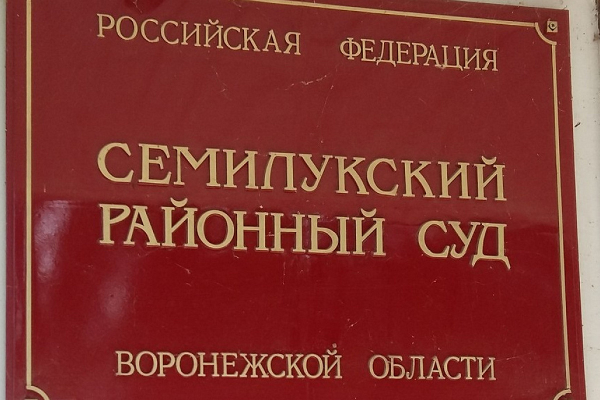 Сайт семилукского районного суда воронежской