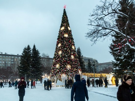 В Новосибирске новогоднее убранство Театрального сквера снесут за 515 тысяч