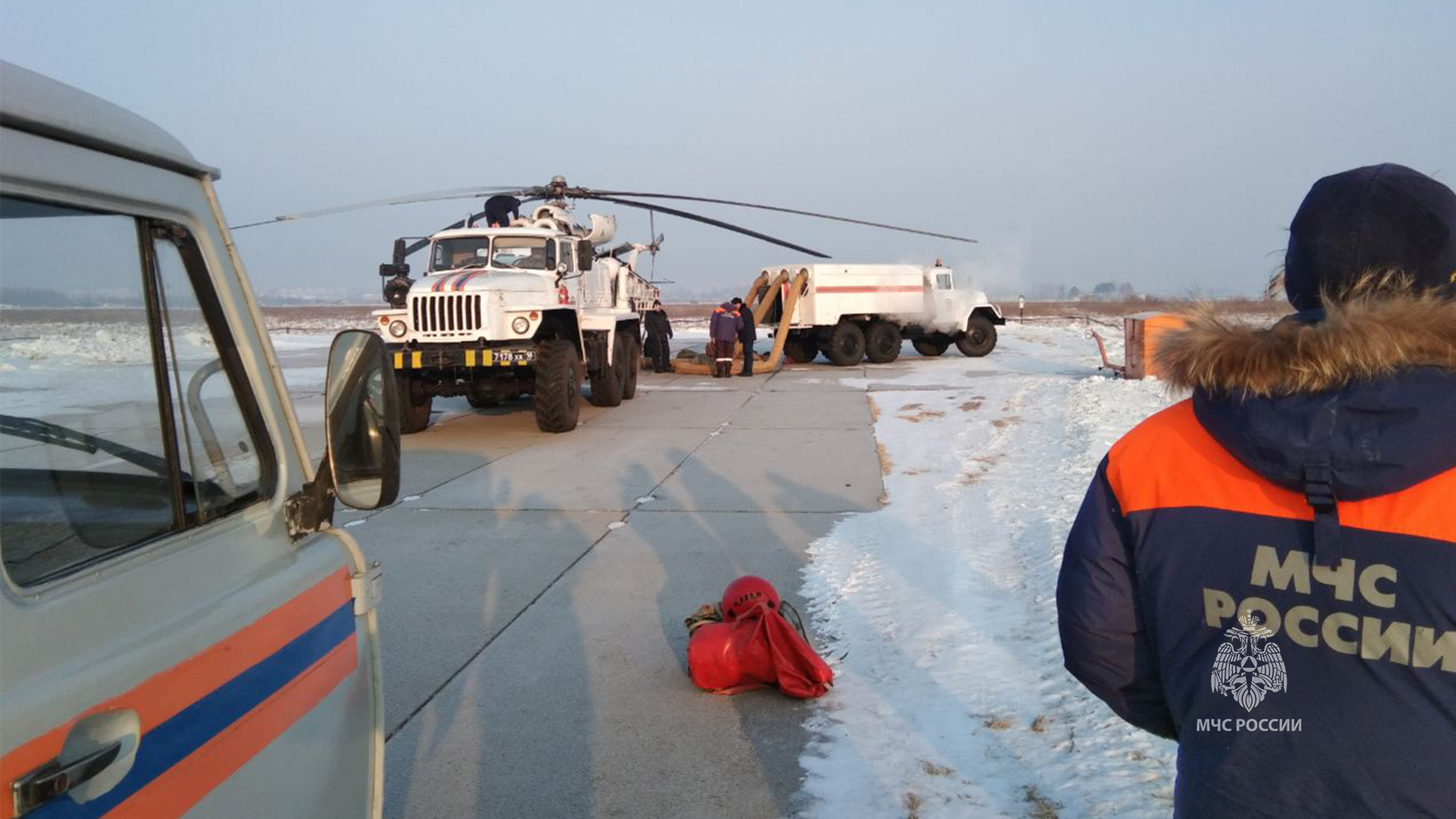 Спасательная операция по поиску рыбаков в Хабаровском крае