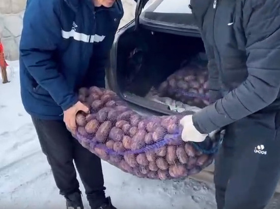 В Орле семьи мобилизованных снабжают картофелем