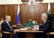 Президент РФ Владимир Путин провел встречу с мэром Москвы Сергеем Собяниным