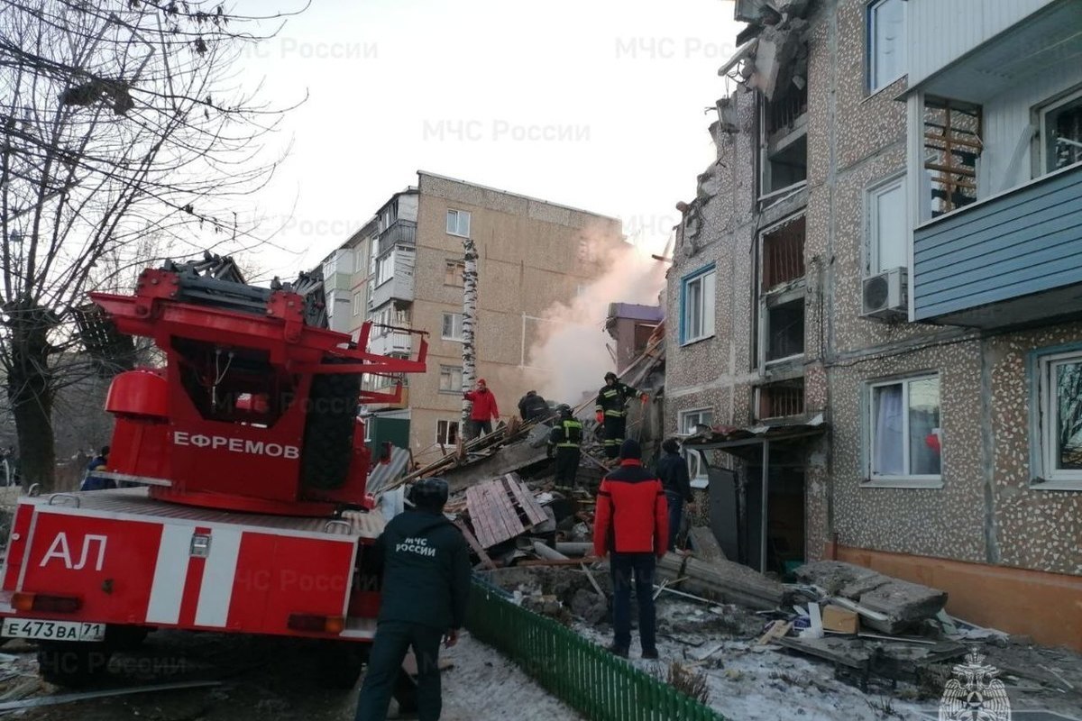 Во взорвавшемся под Тулой жилом доме было зарегистрировано 234 человека -  МК Тула