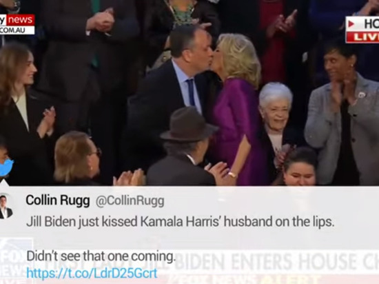 Поцелуй жены Байдена с чужим мужчиной поразил американцев