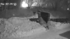 Момент взрыва газа в Новосибирске попал на видео