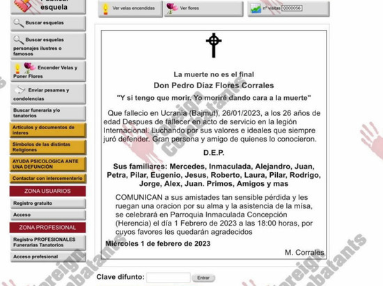 В Артемовске ликвидирован  бальзамировавший пальцы российских солдат испанский наемник