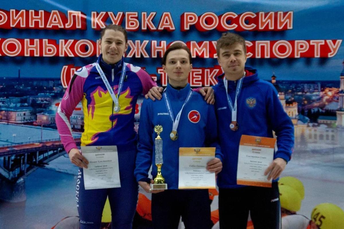Semyon Yelistratov from Ufa won the final of the Russian Cup in short track speed skating