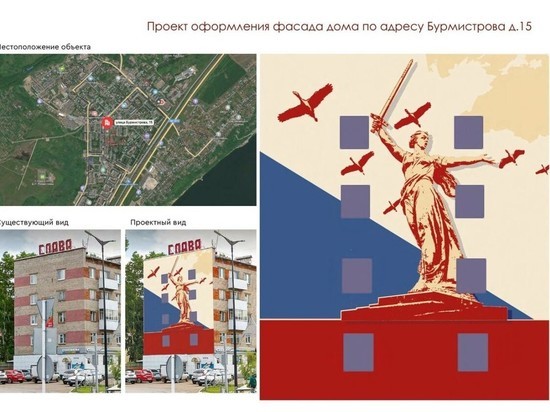 Пять муралов на исторические темы украсят дома в Менделеевске