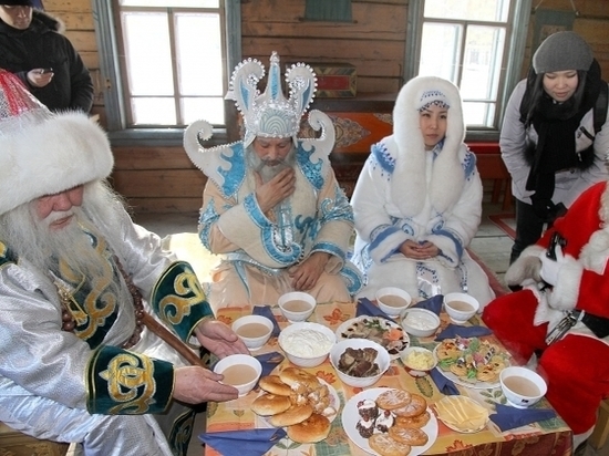 Бурятская Национальная кухня на Сагаалган