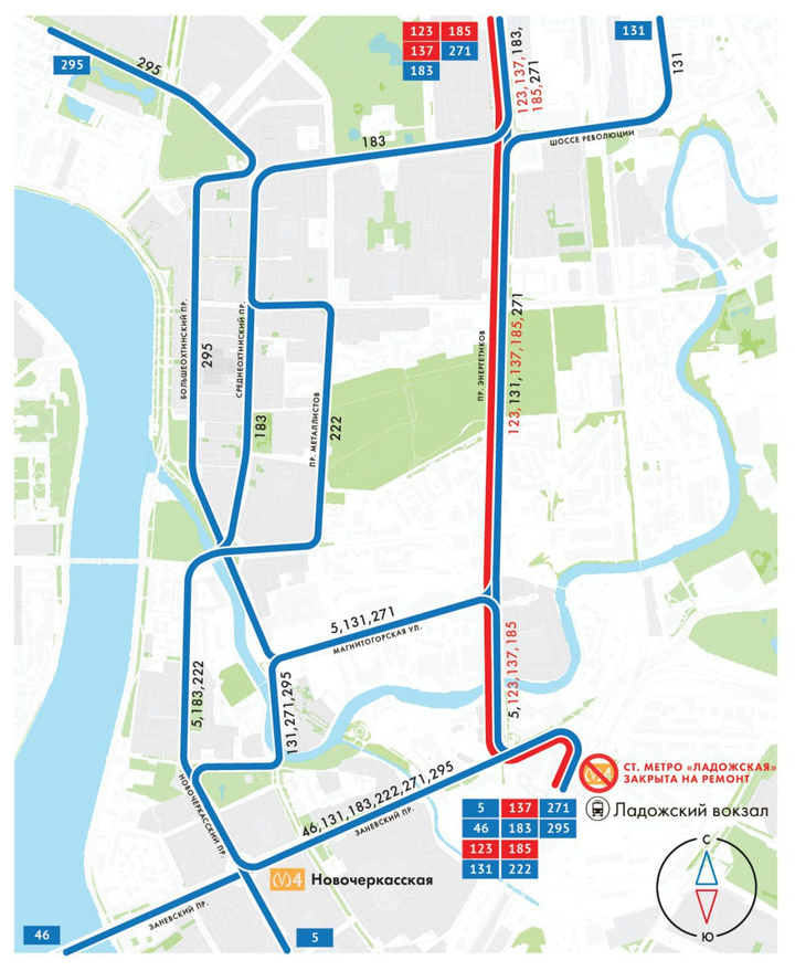 Схема движения наземного транспорта санкт петербурга