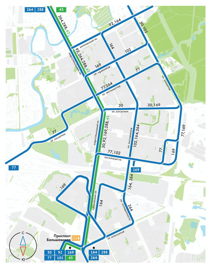 Схема движения наземного транспорта санкт петербурга