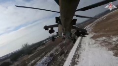 Минобороны показало кадры вертолетного боя из зоны СВО