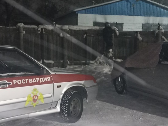 В Кызыле прошла тренировка росгвардейцев на охраняемом объекте
