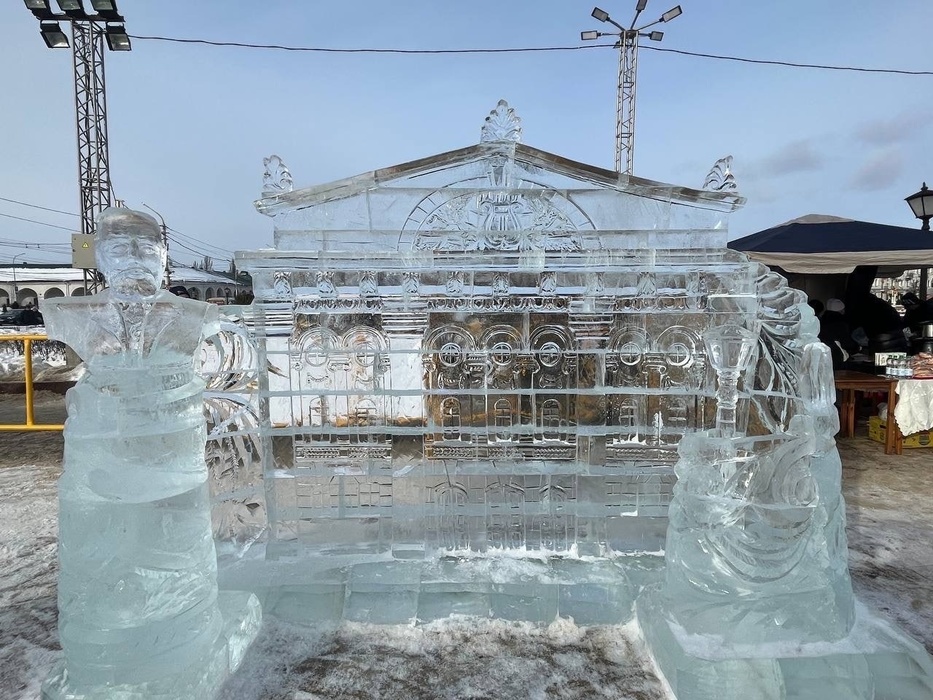 Снежная красота: в Костроме прошел фестиваль снежно-ледовых скульптур