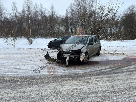 В Щёкинском районе столкнулись Renault Logan и Volkswagen Jetta