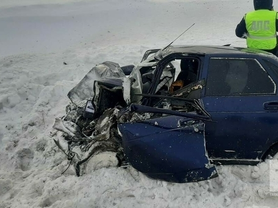 В аварии с фурой и легковым авто в Татарстане погиб человек