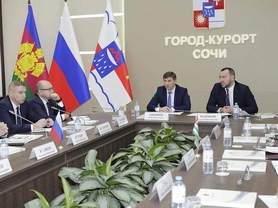 Встреча между делегациями ГУ МВД России по Краснодарскому краю и Республики Абхазия состоялась в Сочи