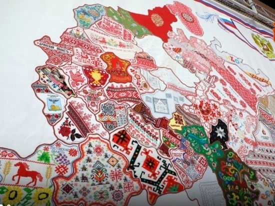 К 70-летию Липецкой области вышьют карту региона