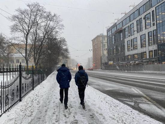 Снег и минусовая температура: какая погода будет в Петербурге в воскресенье