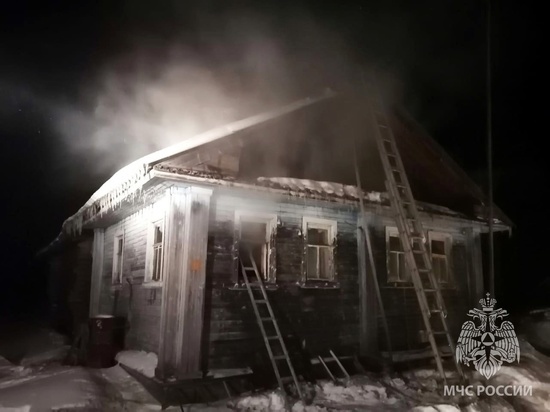 Пожилой мужчина погиб во время пожара в Сямженском округе