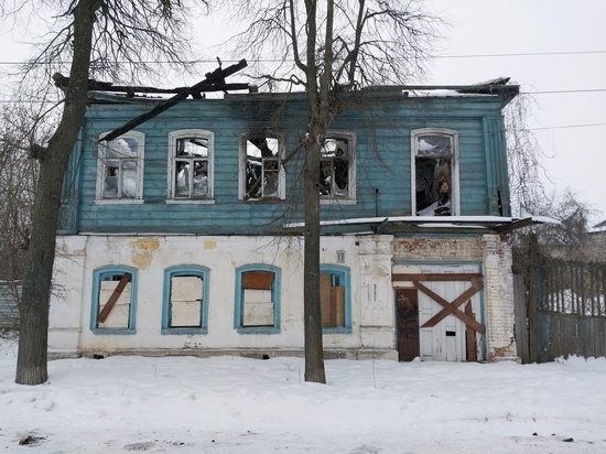 «Дом Пастернака» в Касимове Рязанской области продолжает разрушаться