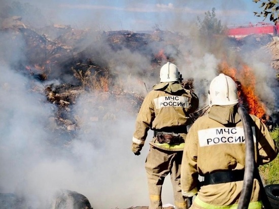 За прошедшую неделю в Калмыкии зарегистрировано 5 пожаров