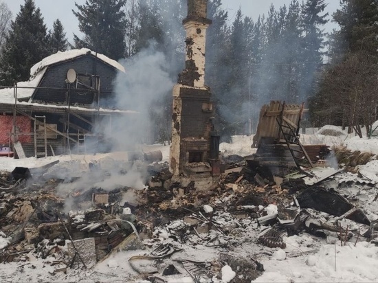 На месте пожара в селе Колвица обнаружили останки человека
