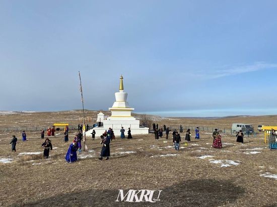 Празднование Сагаалгана началось с молебна в Агинском районе