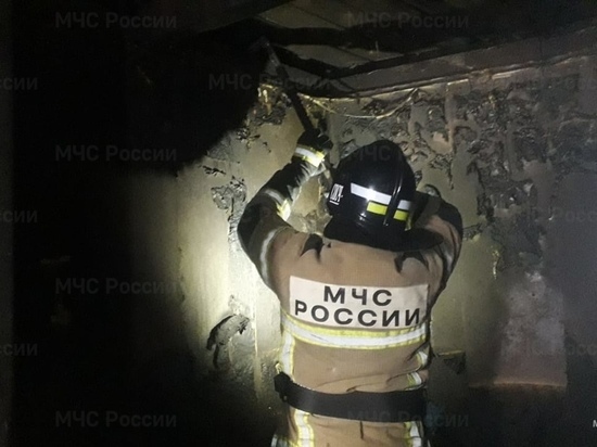 В Орле на пожаре в 2-этажном доме пострадали девушка и мужчина