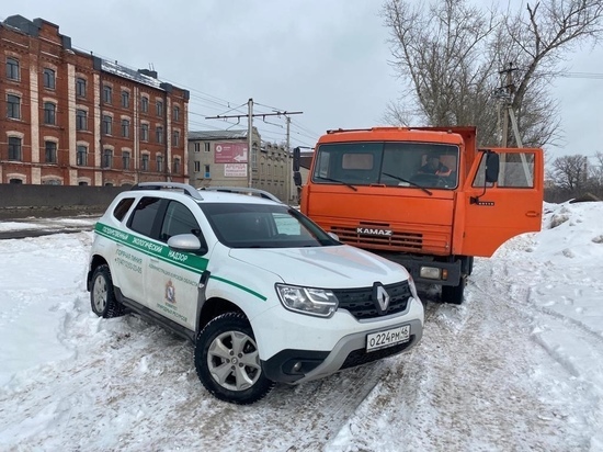 В Центральном округе Курска пресекли незаконное складирование снега