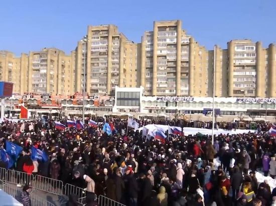 Участниками митинг-концерта в Тамбове стали около 20 тысяч человек
