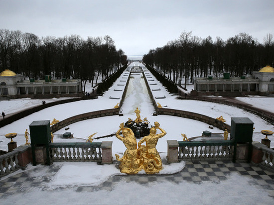 Женщина целилась из пистолета в посетителей парка фонтанов Петергофа