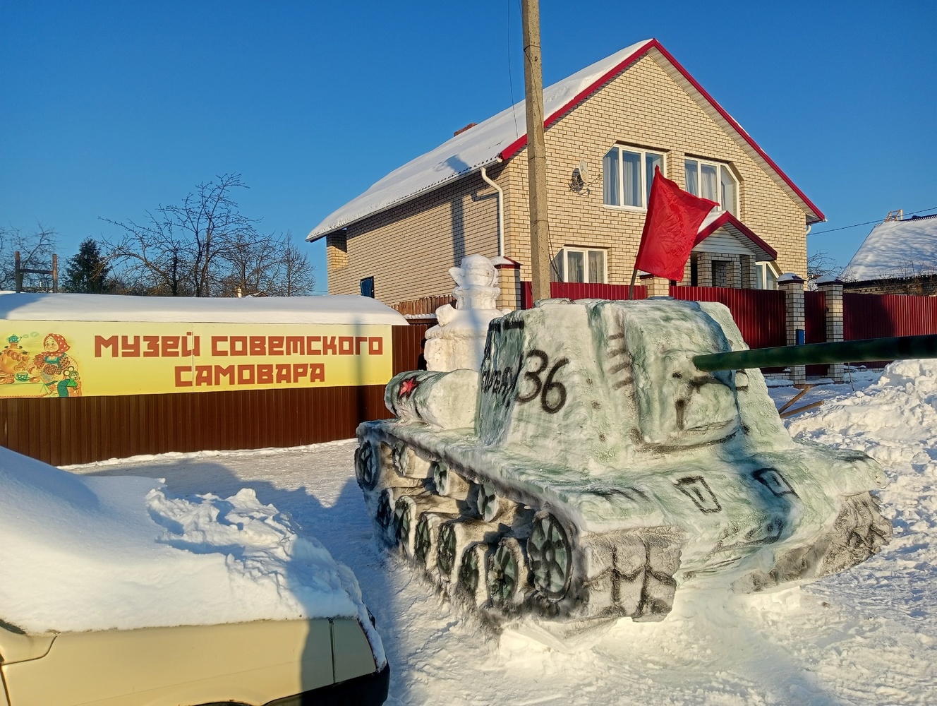 «Битва снежных танков» завершилась в Кохме 23 февраля