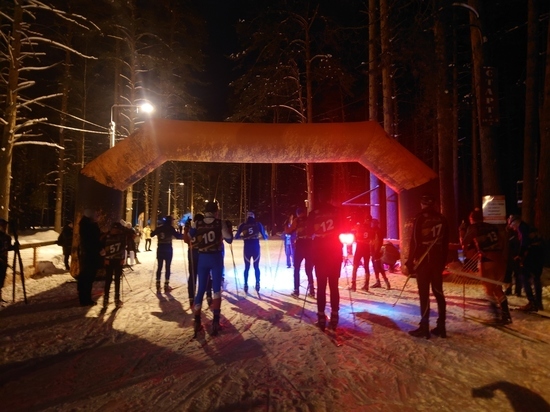 В Гусь-Хрустальном состоялась ночная лыжная гонка