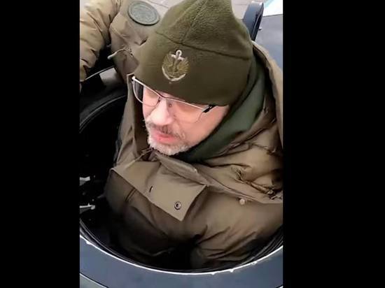Резников забрался в первый танк Leopard: "Где дорога на Москву?"