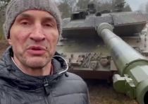 Младший брат главы киевской администрации Виталия Кличко боксер Владимир Кличко побывал в Германии на танковом полигоне