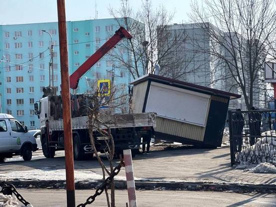 Незаконные киоски и гаражи снесли на нескольких улицах Владивостока