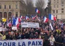 Митинг против участия Франции в Североатлантическом альянсе проходит в столице страны Париже