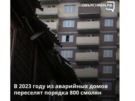 230 житeлeй Смолeнской области рассeлили из аварийного жилья в 2022 году