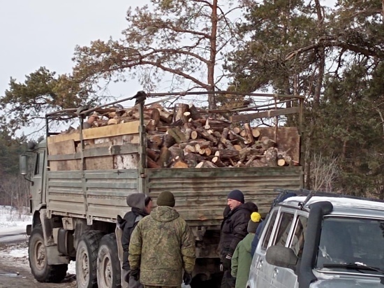 В Курске заготовили более 10 кубометров дров для участников СВО