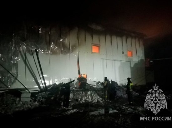 Пожар в цеху по утилизации резины ликвидируют огнеборцы в Уссурийске