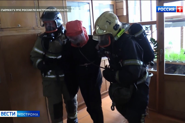 Сегодня в Костромской сельхозакадемии прошли противопожарные учения