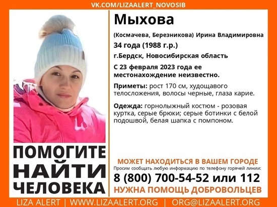 В Новосибирске ищут пропавшую 23 февраля женщину