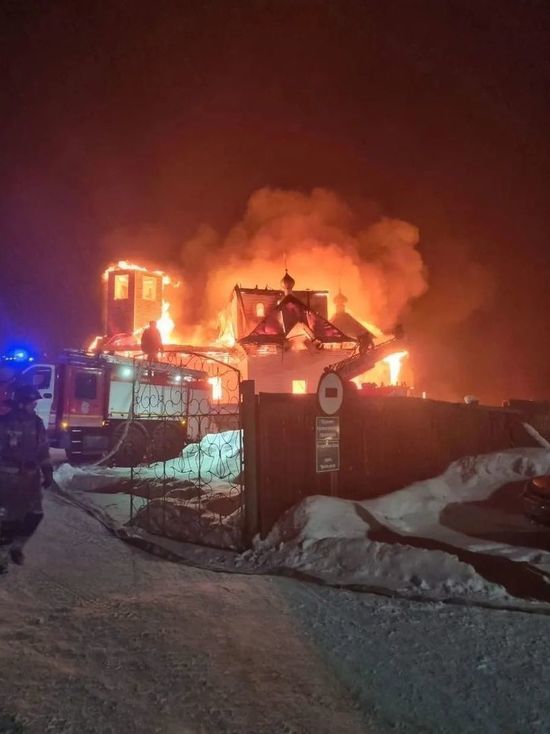 В селе Невон Усть-Илимского района сгорела церковь