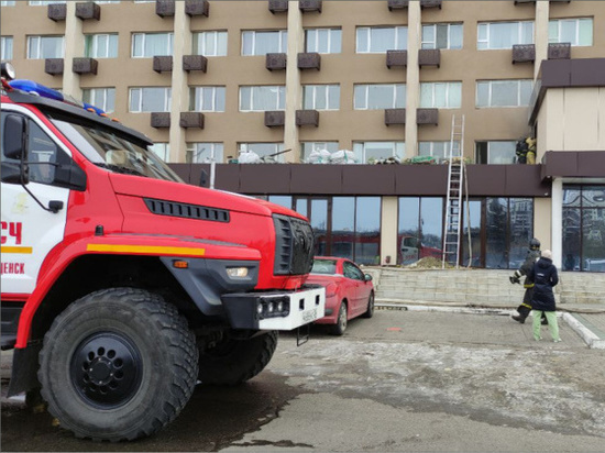 Сотрудники МЧС потушили пожар в кафе Благовещенска