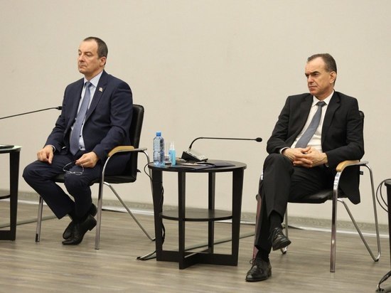 Вениамин Кондратьев и Юрий Бурлачко посетили выставку YugBuild в Краснодаре