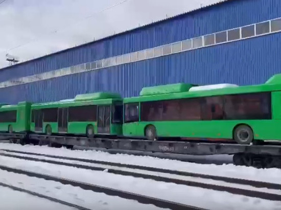 Почти 30 новых автобусов на газомоторном топливе отправили на Сахалин