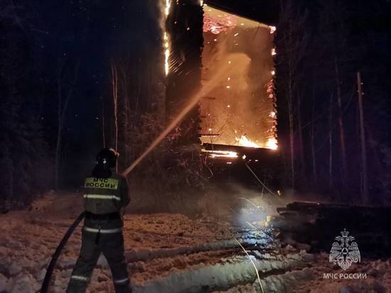 Жители села Дзержинское остались без воды из-за пожара на водонапорной башне