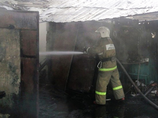 В Бутурлиновке Воронежской области при пожаре в бытовке обнаружили труп молодого мужчины