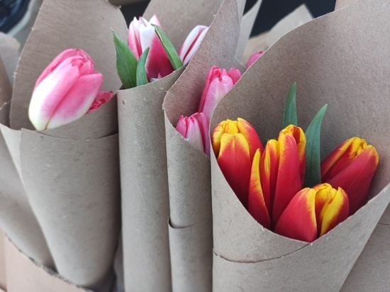 "Тюльпаны на улице переморожены": флористы рекомендуют томичам покупать цветы в магазинах