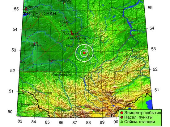 Природное землетрясение произошло в кузбасской Горной Шории
